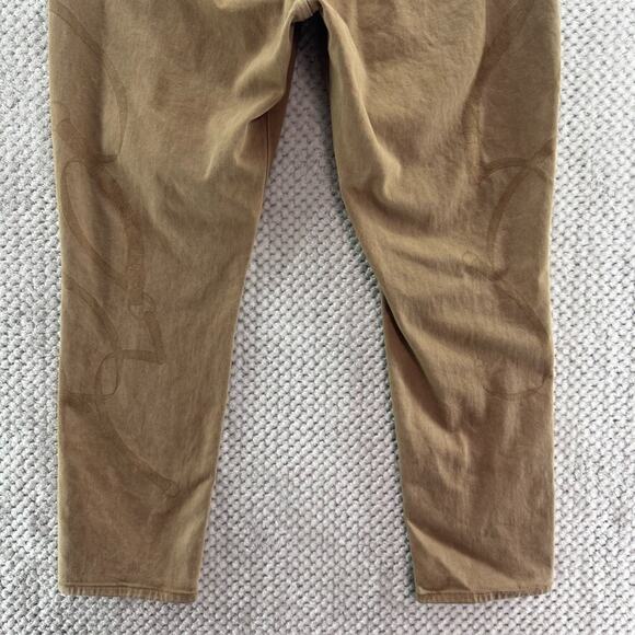 Lauren Ralph Lauren Jeans Women 16 Beige Denim High Rise Slim Straight Western - Picture 9 of 16